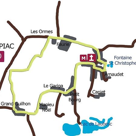 مبيت وإفطار Courpiac Domaine Capiet المظهر الخارجي الصورة