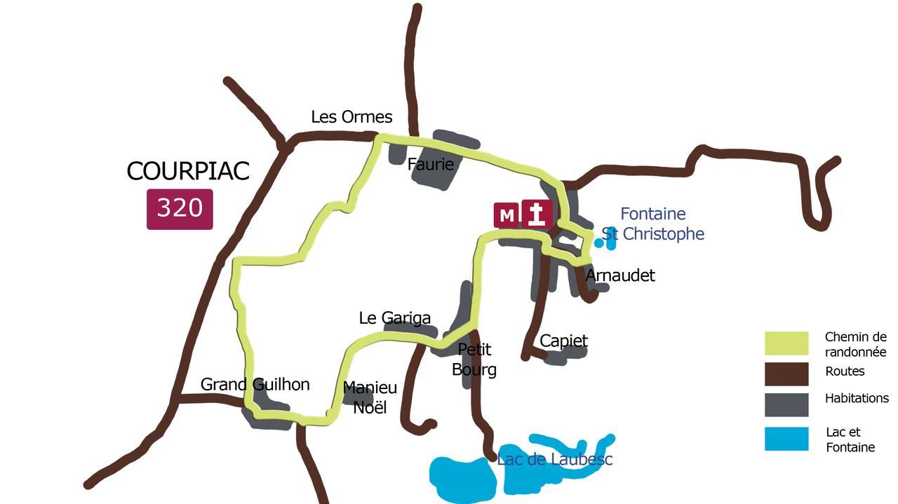 مبيت وإفطار Courpiac Domaine Capiet المظهر الخارجي الصورة